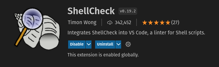 shellcheck-vscode